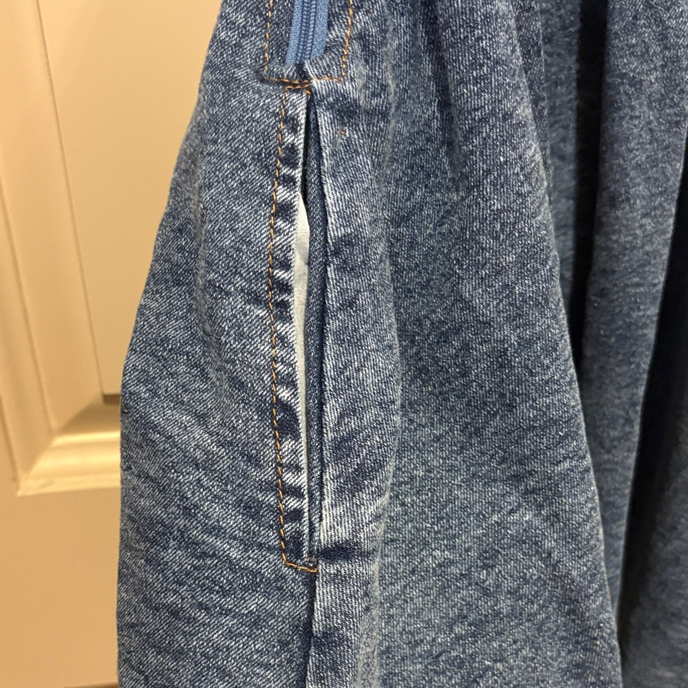 Windsor Denim Mini Dress in Blue - Picture 5 of 6